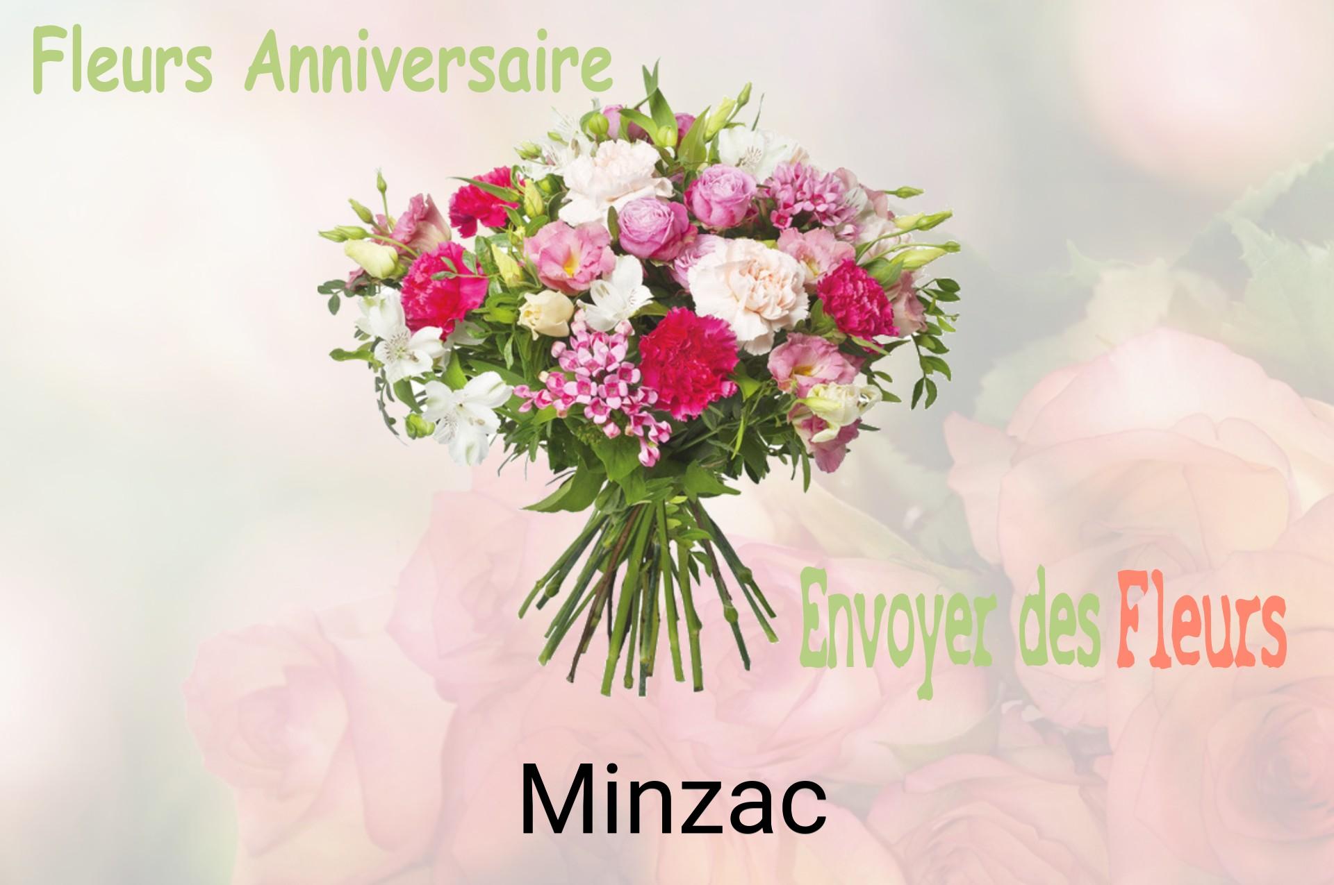 Bouquet de fleurs d’anniversaire livré à Minzac
