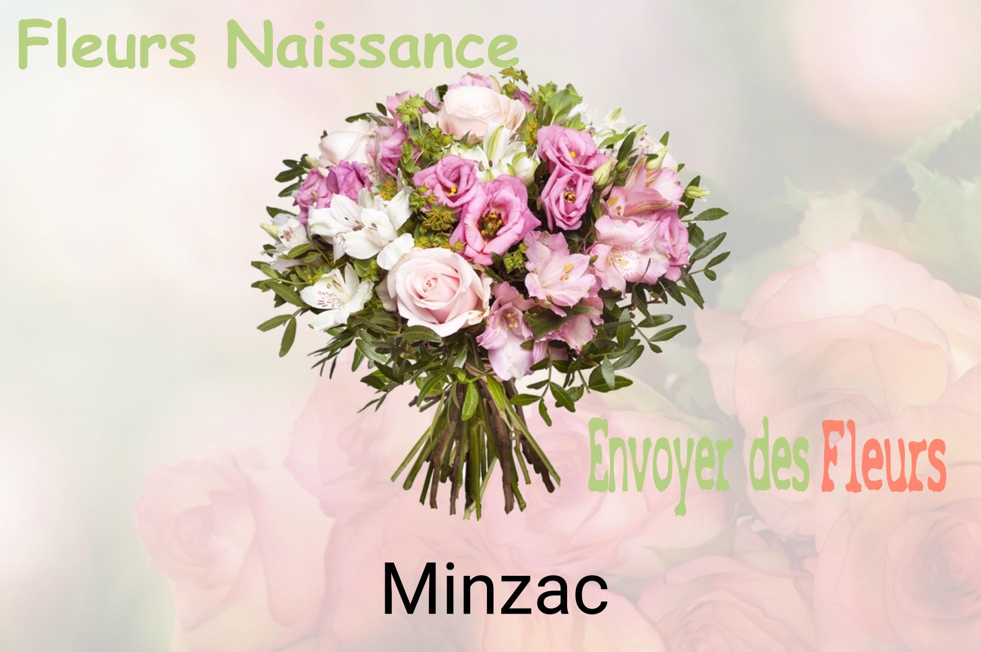 Bouquet de fleurs de naissance livré à Minzac
